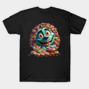 Smiling cookie monster T-Shirt